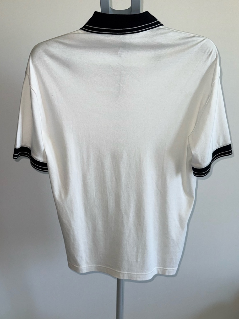 Express Men's White Black Contrast Polo Shirt Size XS - Picture 2 of 7